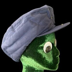 Vintage McGregor Blue Quilted Newsboy Cap